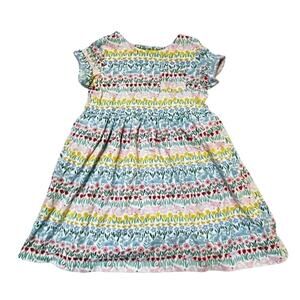 Mini Boden Spring Stripe Jersey Dress Size 6/7